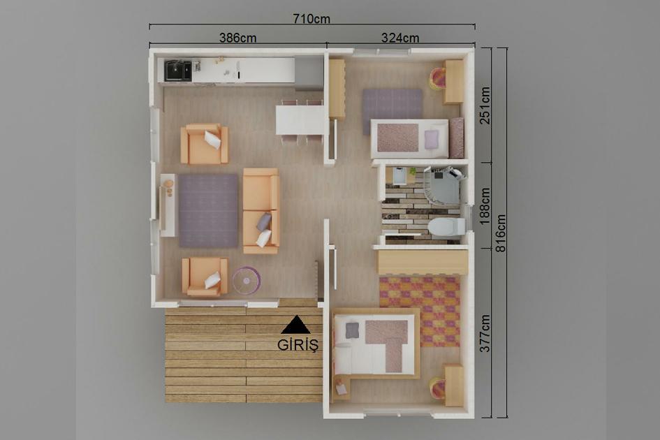 Kayseri Prefabrik 49 mt - Görsel 2